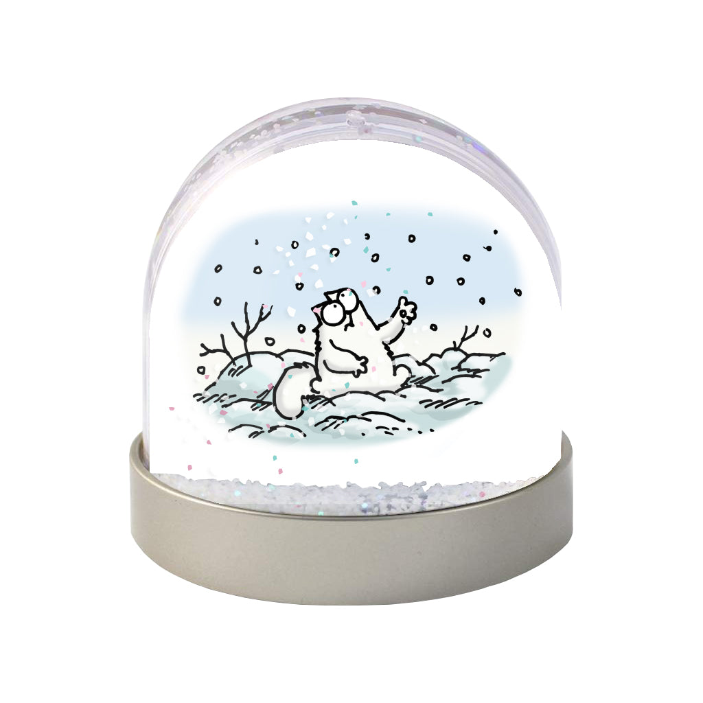 Simon's Cat Photo Snow Globe - Snowy Day