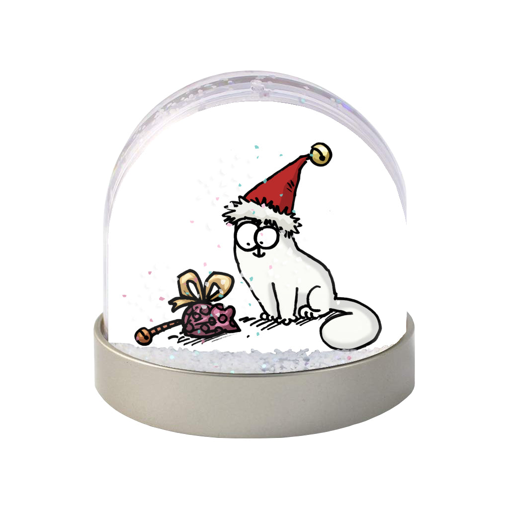 Simon's Cat Christmas Snow Globe - Christmas Hat