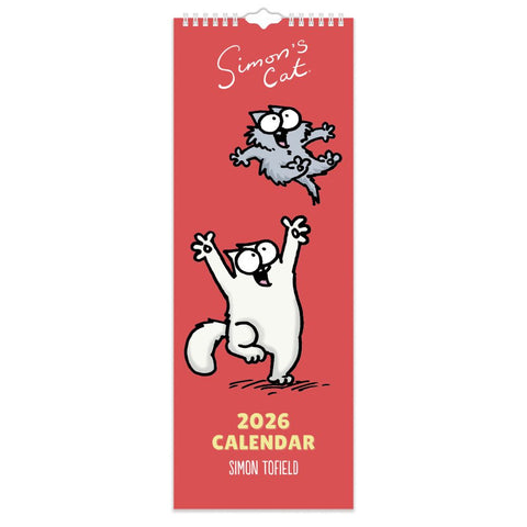 2026 Simon's Cat Slim Wall Calendar