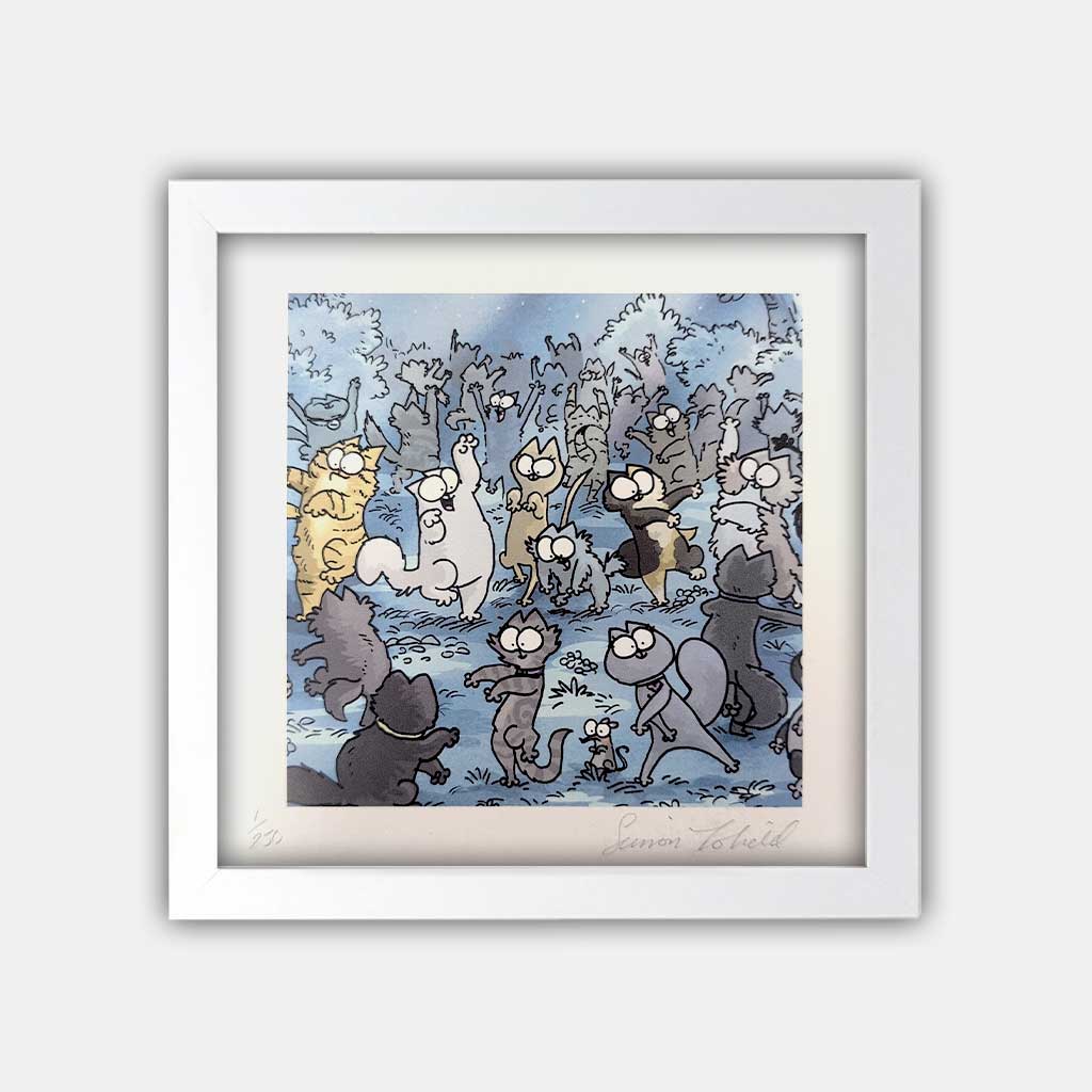 Hand Signed by Simon Tofield- Simon's Cat Party Art Print