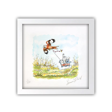 Kite Flying - Simon's Cat Hand Signed Limited Edition Art Print