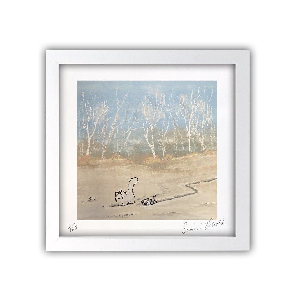 Simon's Cat “Trail in the Snow” Hand-Signed Limited Edition Art Print