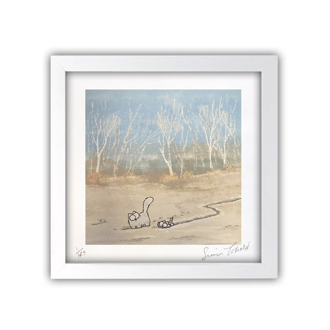 Simon's Cat “Trail in the Snow” Hand-Signed Limited Edition Art Print