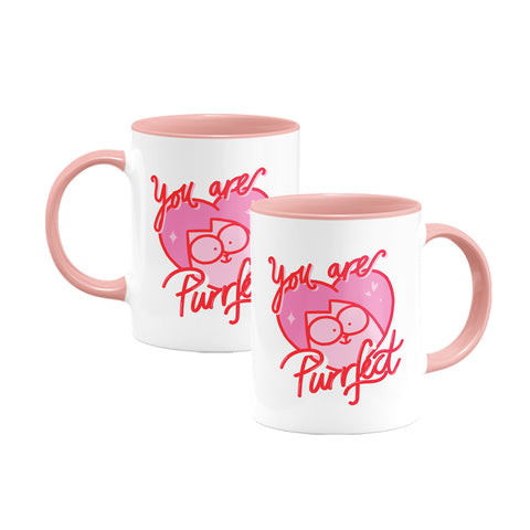 Simon's Cat You Are Purrfect - Pink Colour Insert Mug