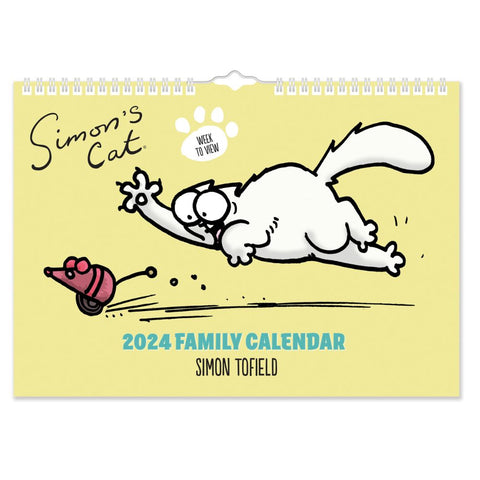 Simon's Cat 2024 A4 Family Calendar