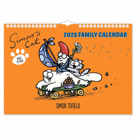 Simon's Cat 2025 A4 Family Calendar