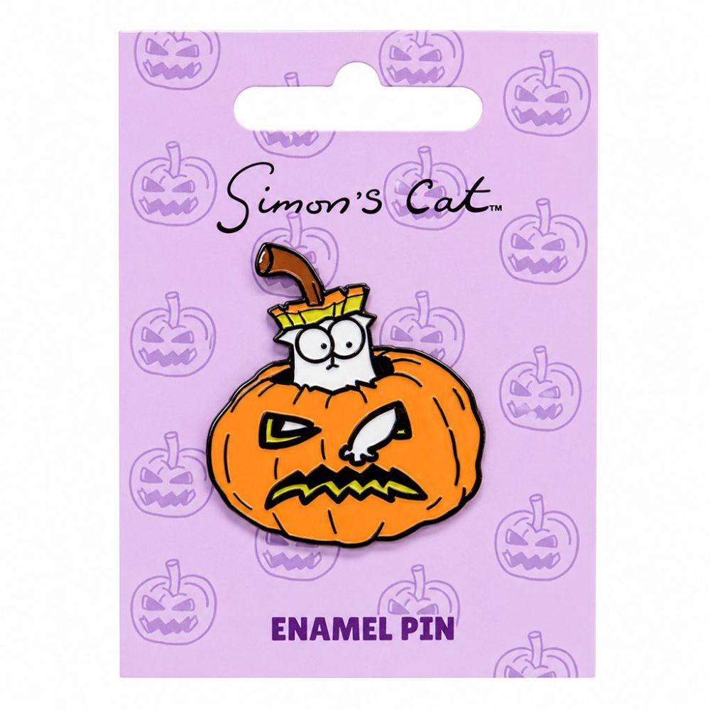 Simon’s Cat Halloween Pumpkin Enamel Pin