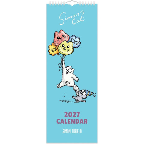 2027 Simon's Cat Slim Wall Calendar
