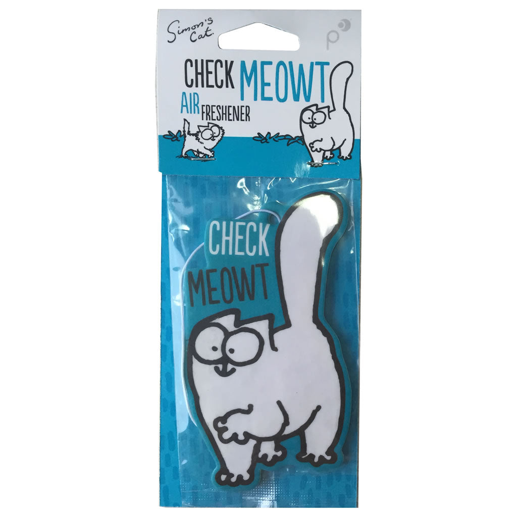 Simon's Cat Check Meowt Air Freshener - Vanilla - Simon's Cat Shop