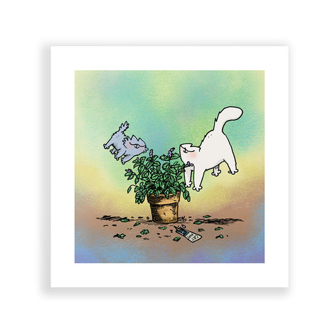 Simon's Cat Catnip Art Print