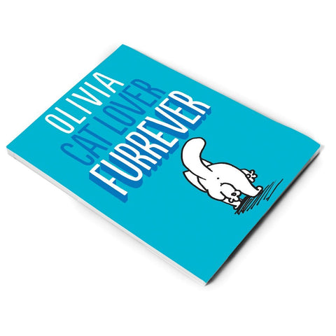 Personalised Cat Lover Furrever Notepad - Simon's Cat Shop