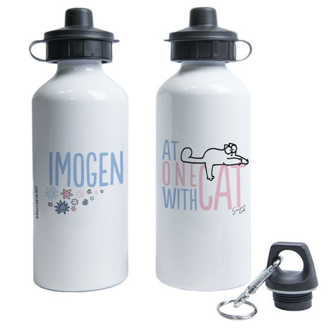 Personalised At One With Cat Water Bottle - Simon's Cat Shop