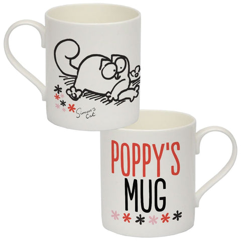 Personalised Chilling Cat Bone China Mug - Simon's Cat Shop