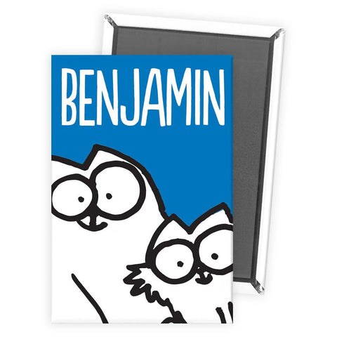 Personalised Blue Magnet - Simon's Cat Shop