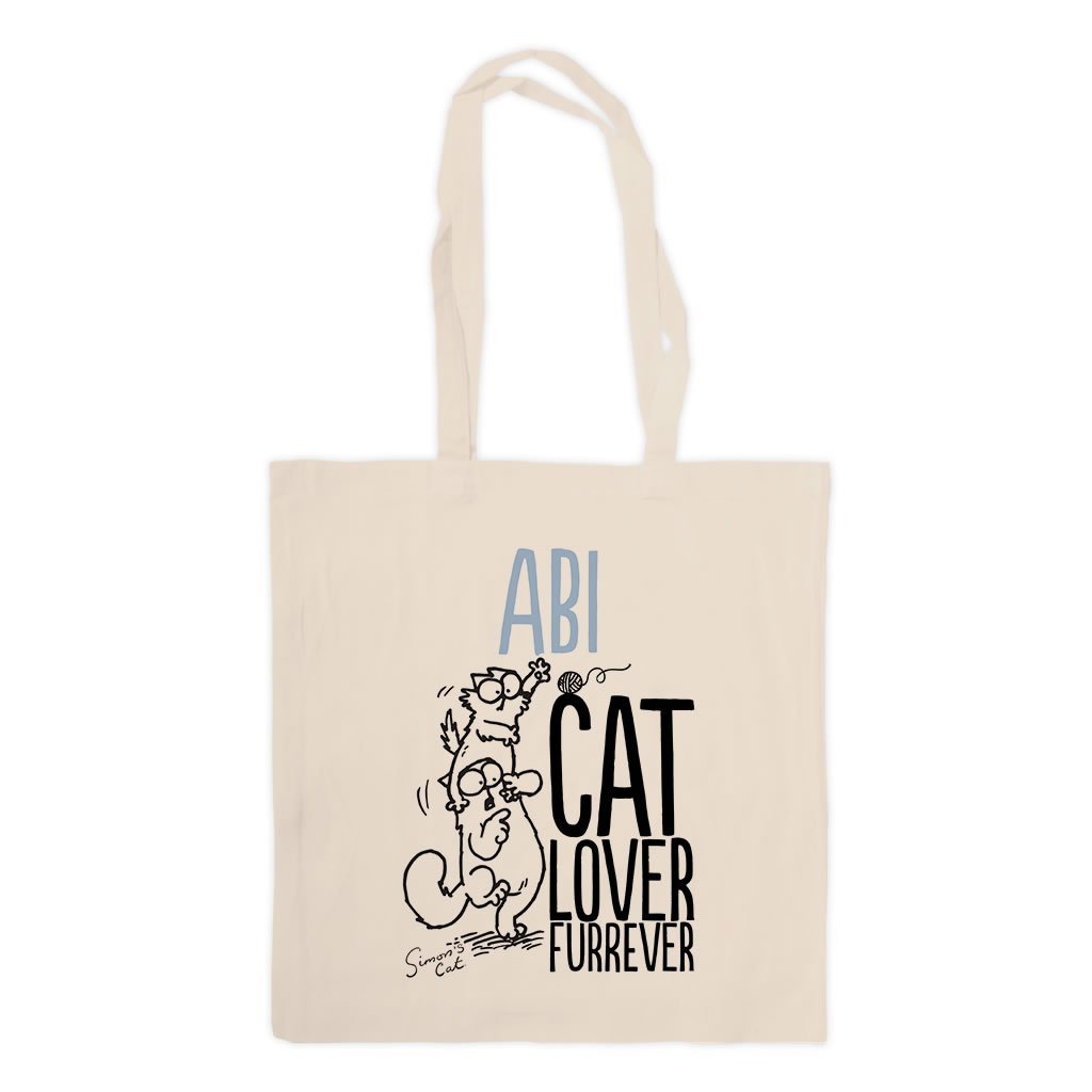 Personalised Cat Lover Furrever Standard Tote - Simon's Cat Shop