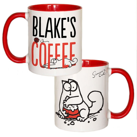 Personalised Coffee Coloured Insert Mug - Simon's Cat Shop