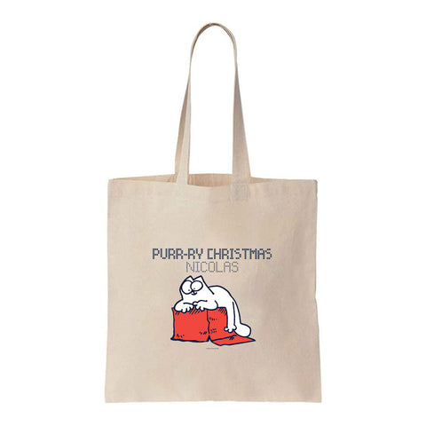 Personalised Purry Christmas Tote