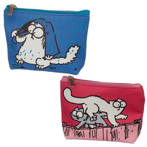 Simon's Cat PVC Purse Pink or Blue