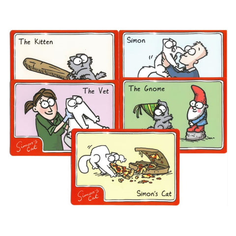 Set of 5 Simon's Cat Limited Edition Collectors Card - Simon's Cat Shop