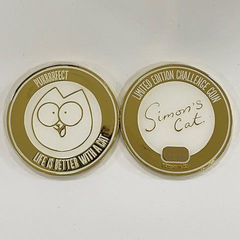 Simon's Cat Limited Edition Collector's Coin and Autograph - Life is Better with a Cat