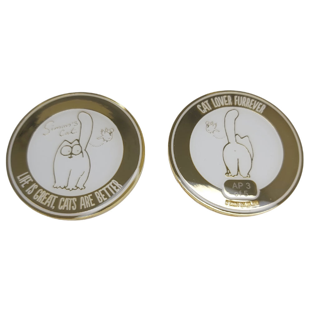 Simon's Cat Limited Edition Collector's Coin and Autograph- Life is Great