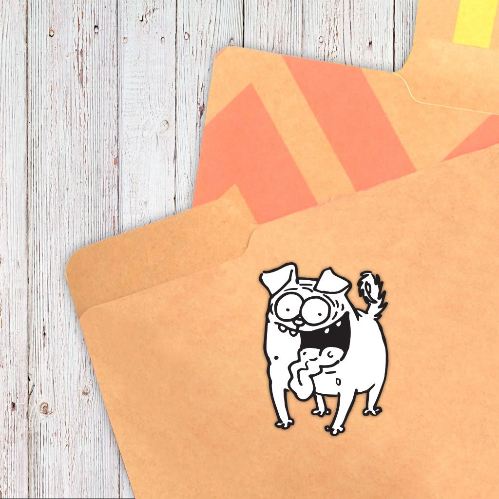 Pug Love Sticker - Simon's Cat Shop