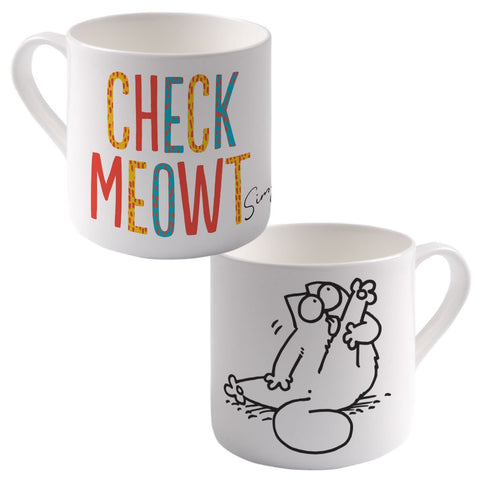 Check Meowt Bone China Mug - Simon's Cat Shop