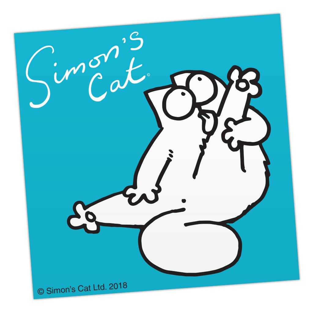 Feline Good Sticker - Simon's Cat Shop