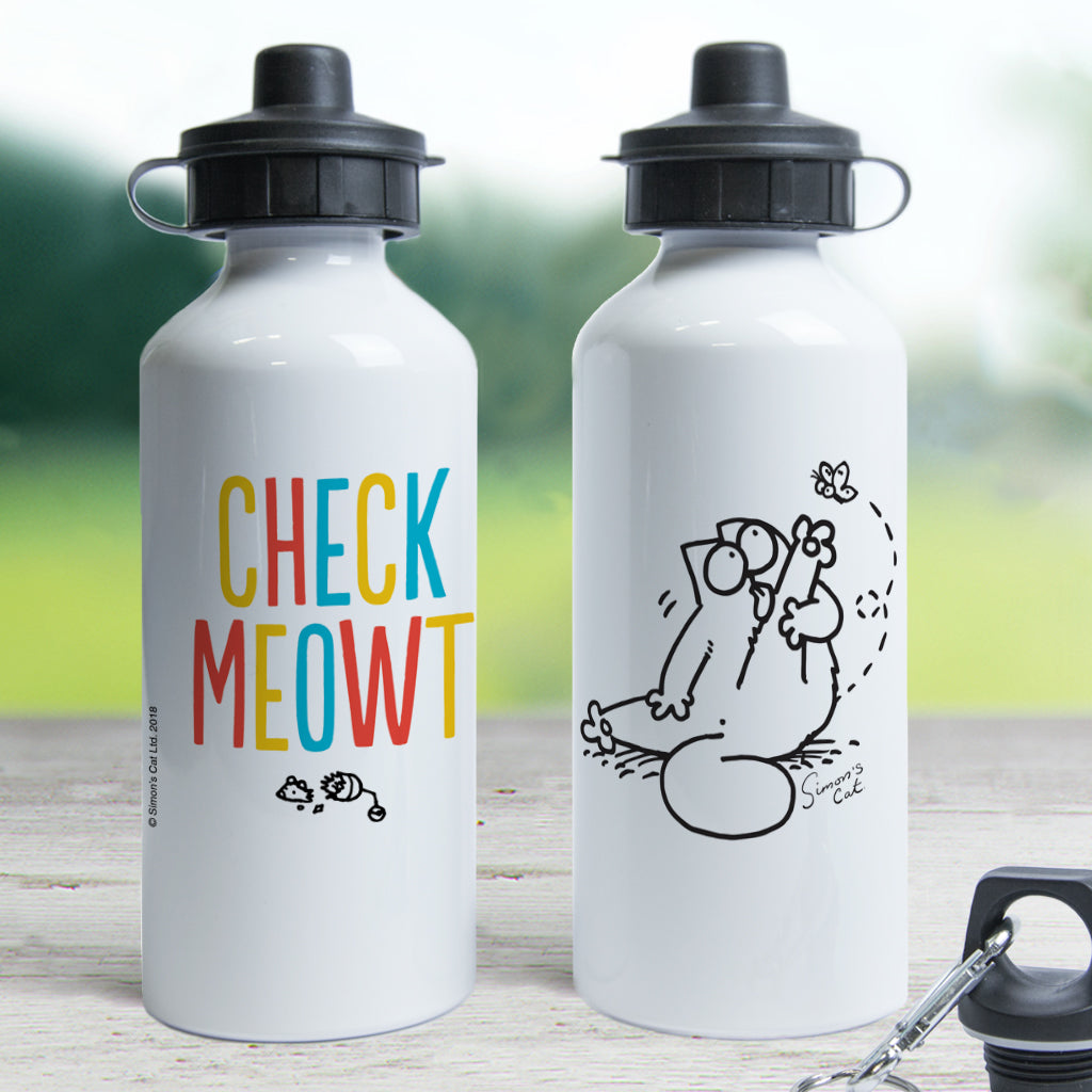 Check Meowt Water Bottle - Simon's Cat Shop