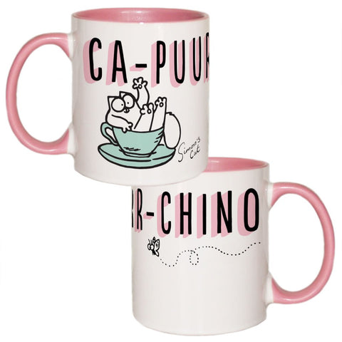 Ca-Puurr-Chino Coloured Insert Mug - Simon's Cat Shop