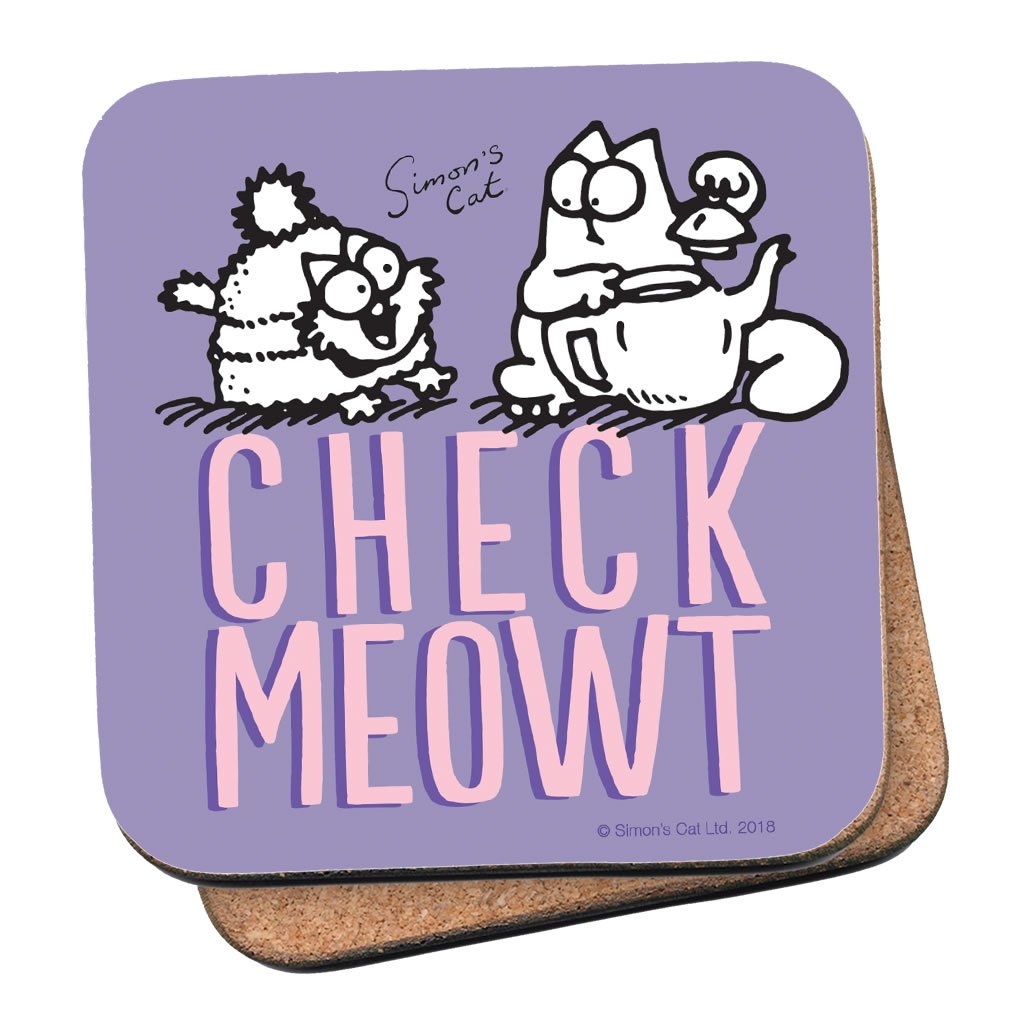 Check Meowt Coaster - Simon's Cat Shop