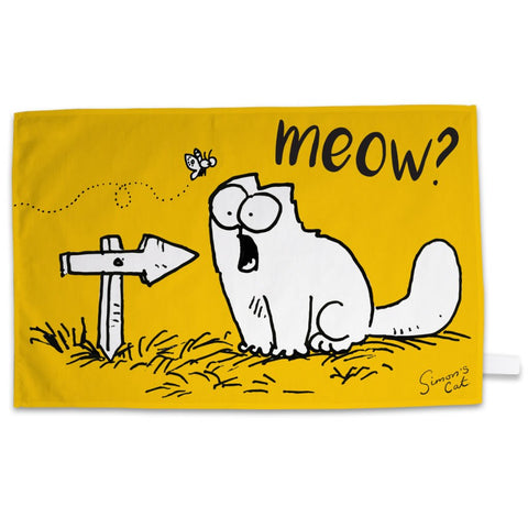 Meow? Tea Towel - Simon's Cat Shop