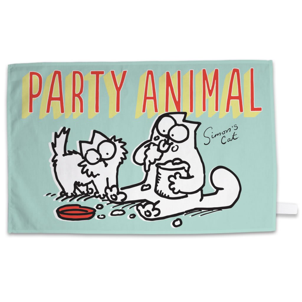 Party Animal Towel - Simon's Cat Shop