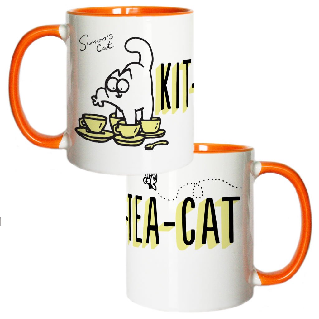 Kit-Tea-Cat Coloured Insert Mug - Simon's Cat Shop