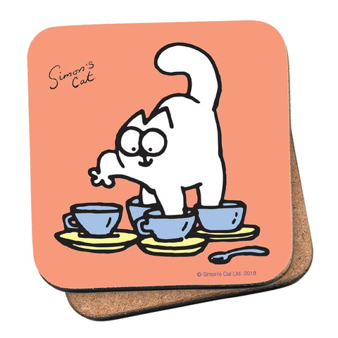 Simon's Cat Tea Cups Coaster - Simon's Cat Shop
