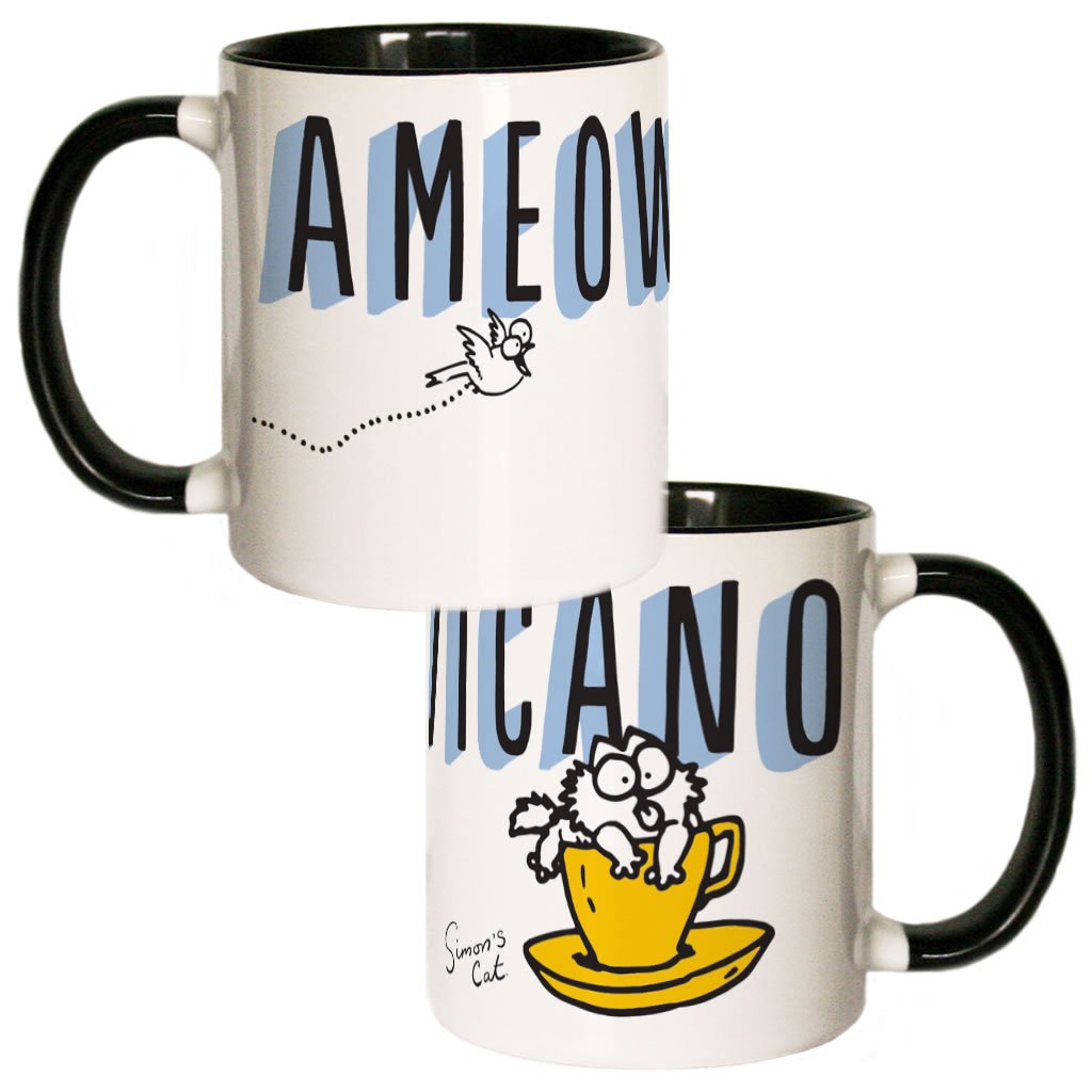 Ameowicano Coloured Insert Mug - Simon's Cat Shop