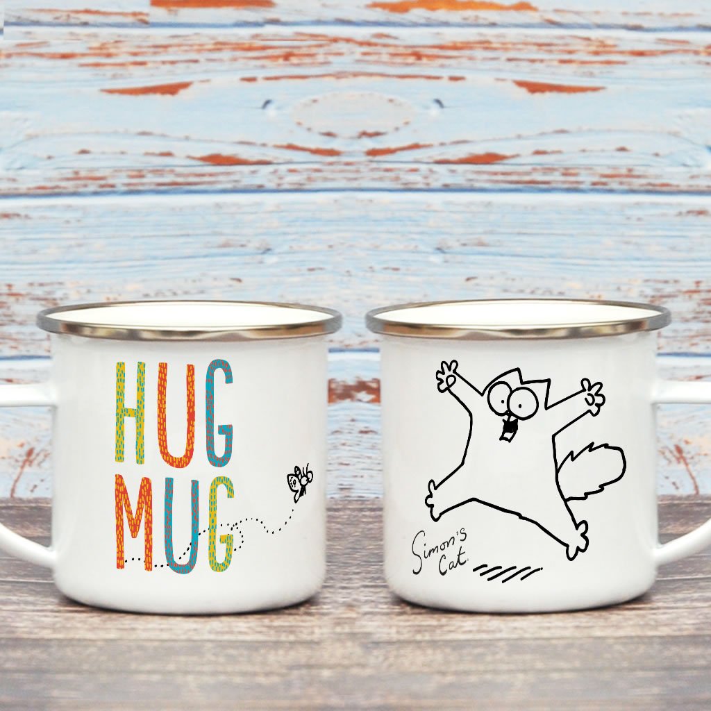 Hug Mug Enamel Mug - Simon's Cat Shop