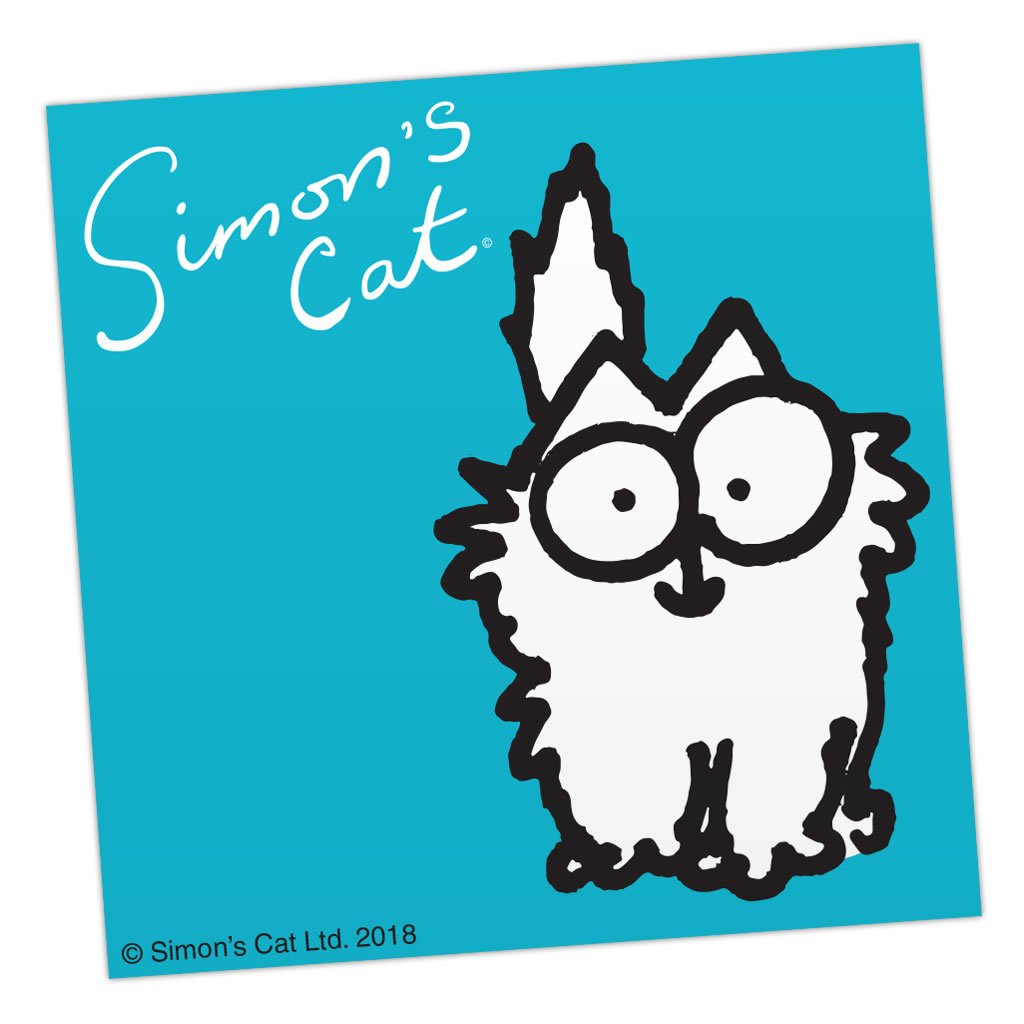 Smitten Kitten Sticker - Simon's Cat Shop
