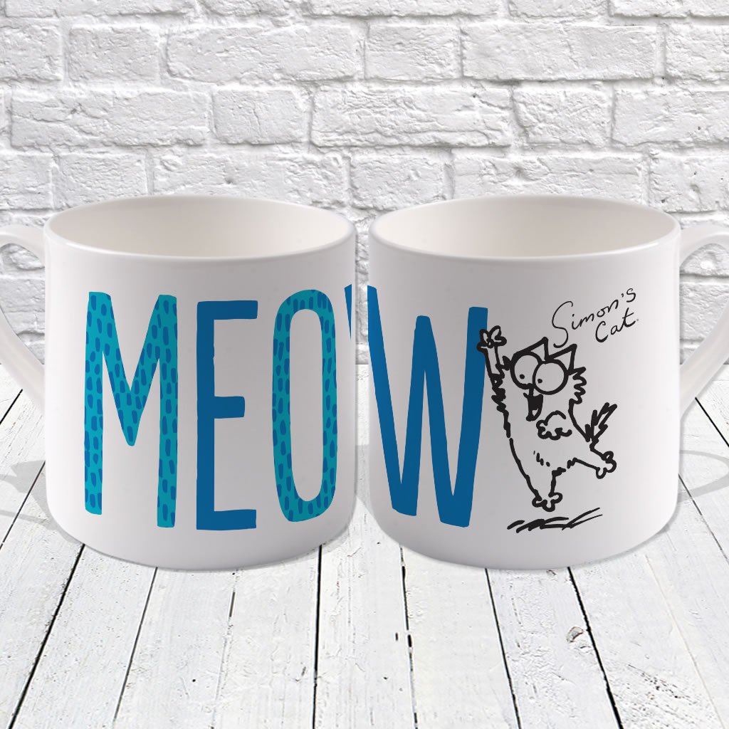 Meow Bone China Mug - Simon's Cat Shop