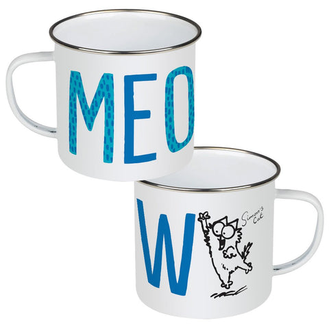 Meow Kitten Enamel Mug - Simon's Cat Shop