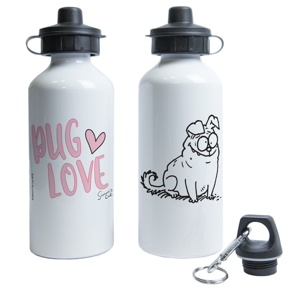 Pug Love Water Bottle - Simon's Cat Shop