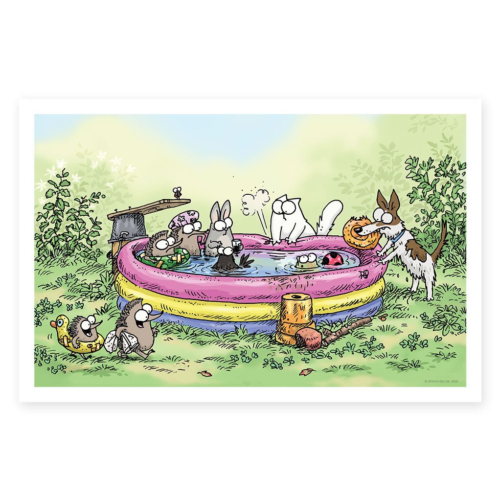 Pool Party - Art Print (61x40cm)