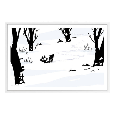 Snow Shoes - Framed Art Print (61x40cm) - Simon's Cat Shop