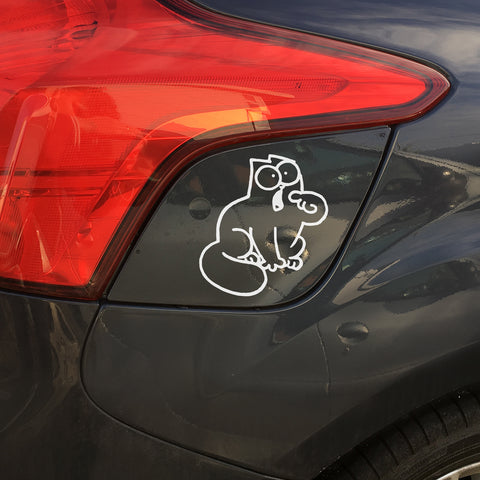 Simon's Cat Feed Me Car Sticker - Simon's Cat Shop