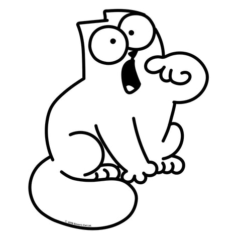 Simon's Cat Feed Me Car Sticker - Simon's Cat Shop