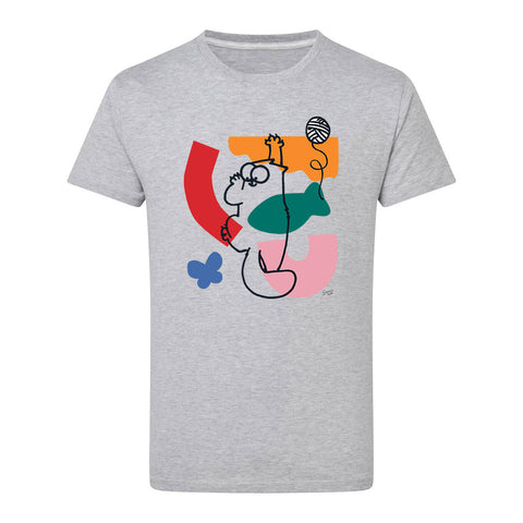 Simon's Cat Geo Grey T-shirt