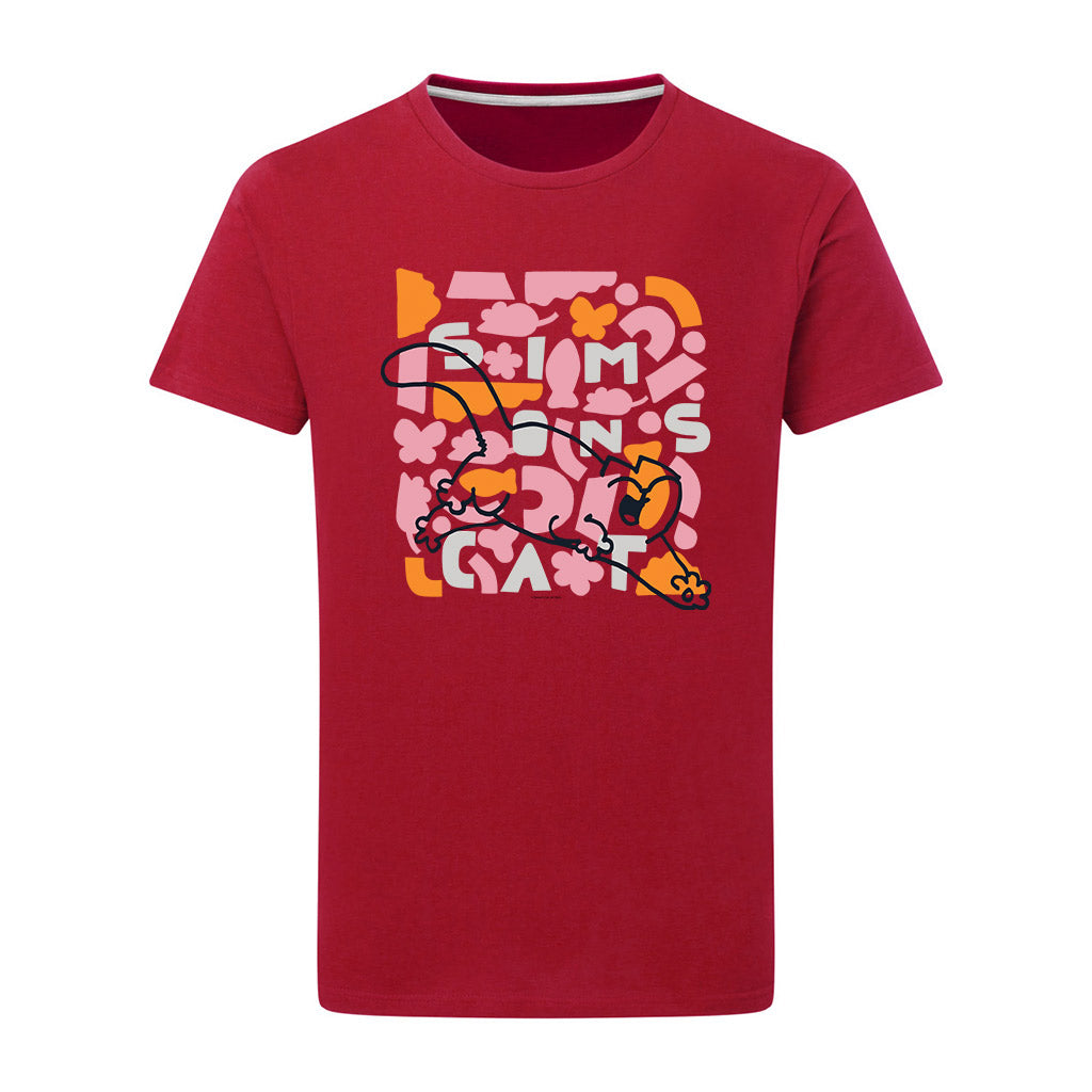 Simon's Cat Geo Red T-shirt