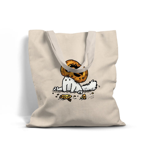 Simon's Cat Pumpkin Head Tote Bag