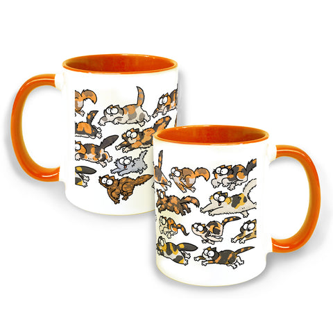 Simon's Cat - Cat Breeds Tortie Cats - Orange Colour Insert Mug