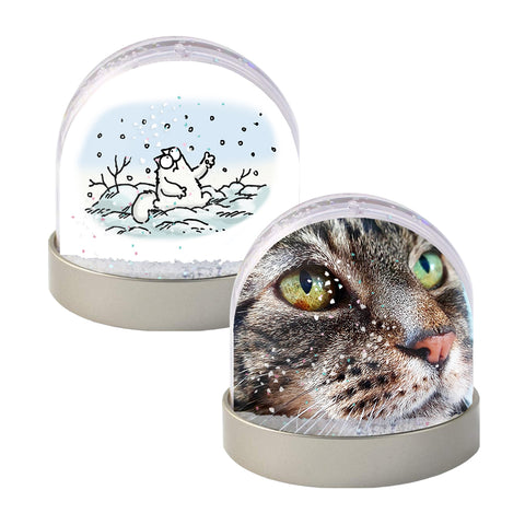 Simon's Cat Photo Snow Globe - Snowy Day